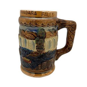 Vintage Niagara Falls Canada Ceramic Mug / Stein An Enterprise Exclusive Japan